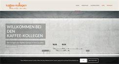 Desktop Screenshot of kaffee-kollegen.de